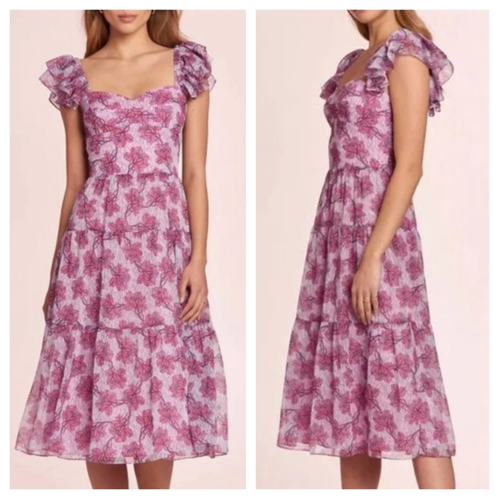 NEW Amanda Uprichard Francia Floral Dress In Porsena